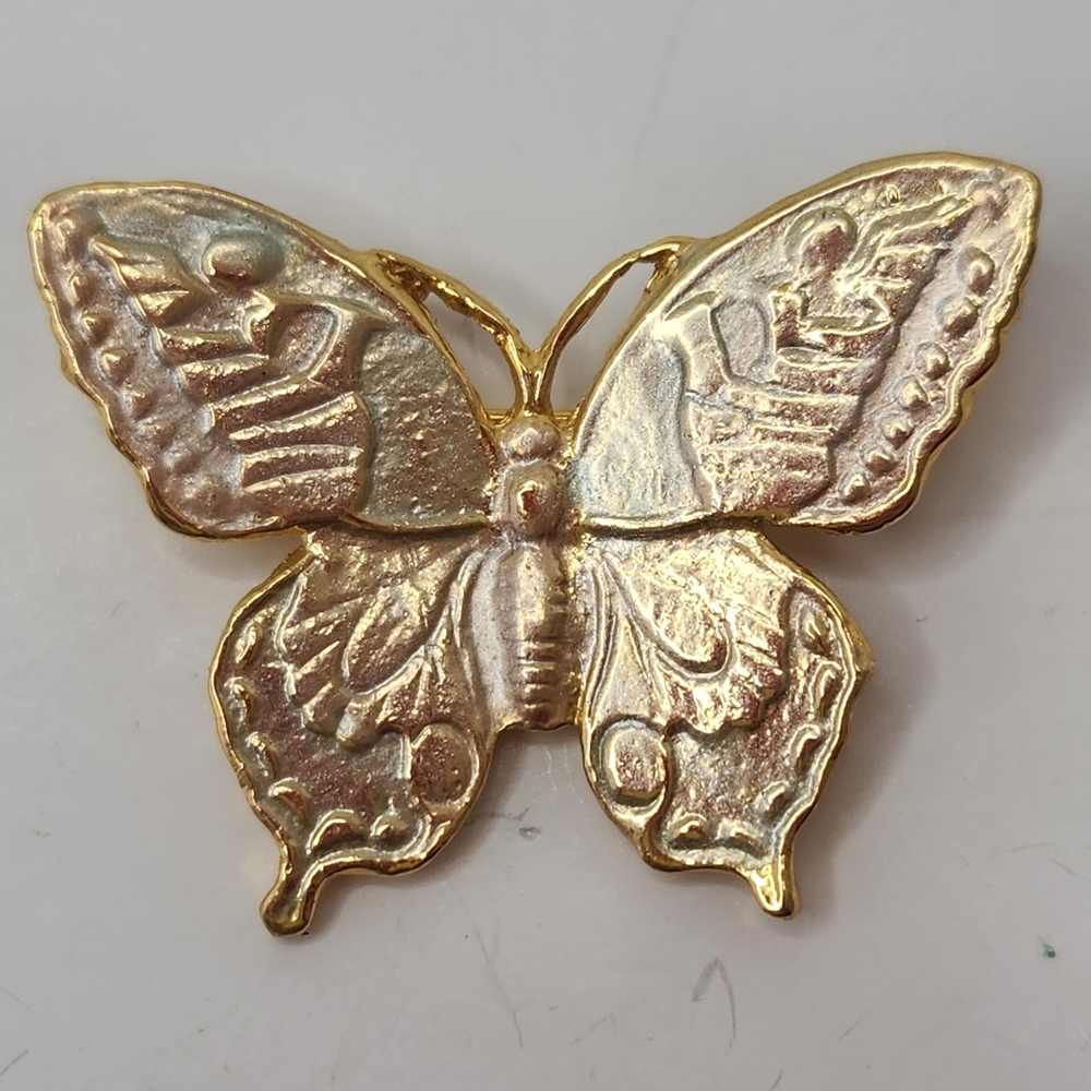 Gold and Silver Butterfly Brooch